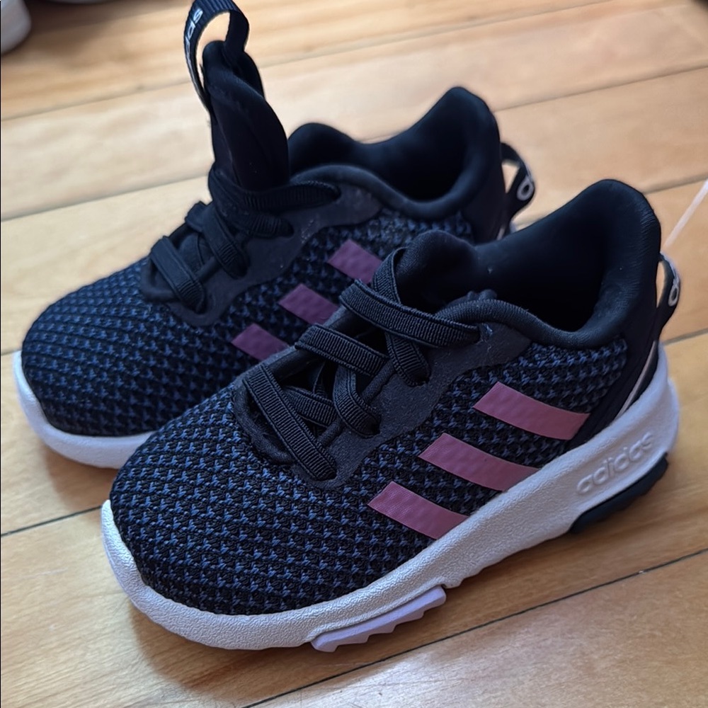 Adidas Navy and Pink Sneakers with Sporty Design